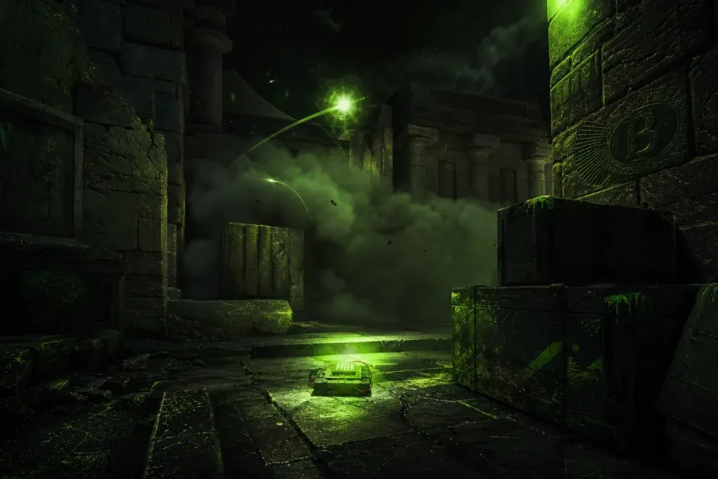 CS2 Anubis B site take with smokes, flashes, and a planted bomb